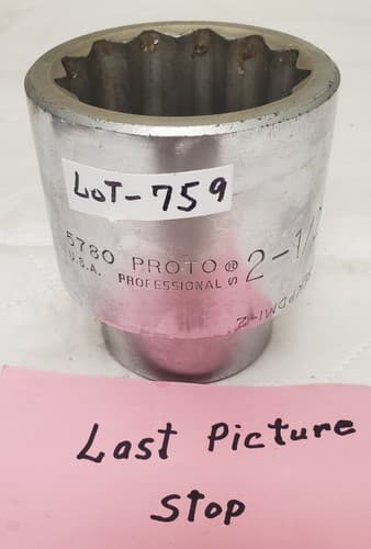 PROTO 5780 USA 2-1/2” Heavy-Duty Socket Tool - LOT 759 - Thumbnail 7