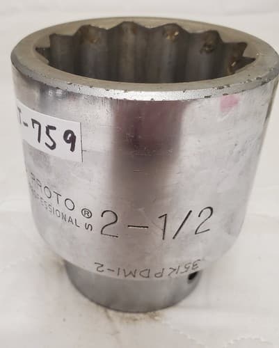 PROTO 5780 USA 2-1/2” Heavy-Duty Socket Tool - LOT 759 - Thumbnail 2