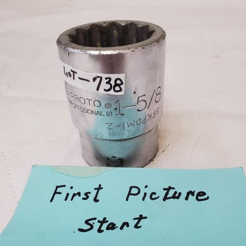 PROTO 5752 USA 1-5/8” Heavy-Duty Socket Tool - LOT 738 - Image 1