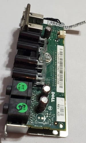 Dell Dimension 9200 Front USB, Audio, LED, Power Switch IO Panel CN-0HH180-70821 - Thumbnail 2