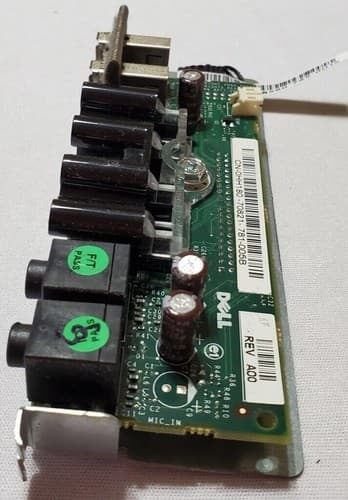 Dell Dimension 9200 Front USB, Audio, LED, Power Switch IO Panel CN-0HH180-70821 - Thumbnail 5