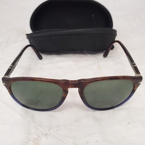 Persol Polarized 9649-S Terra E Oceano Brown Sunglasses with Costa Zipper Case - Thumbnail 3