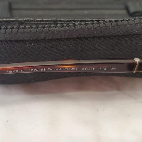 Persol Polarized 9649-S Terra E Oceano Brown Sunglasses with Costa Zipper Case - Thumbnail 5