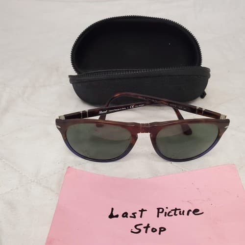 Persol Polarized 9649-S Terra E Oceano Brown Sunglasses with Costa Zipper Case - Thumbnail 8