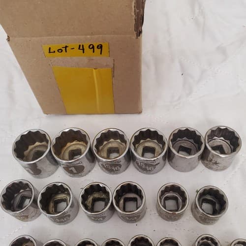 Lot of Assorted Socket with Extensions and Adapters LOT-499 - Thumbnail 4