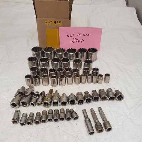 Lot of Assorted Socket with Extensions and Adapters LOT-499 - Thumbnail 7
