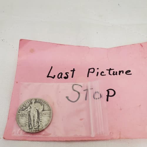 Vintage 1930 Standing Liberty Quarter 25¢ Silver Coins Historic U.S. Currency - Thumbnail 4