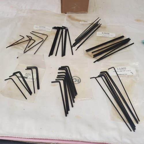 Lot of Assorted Various Size Hex Key Set LOT-602 - Image 1