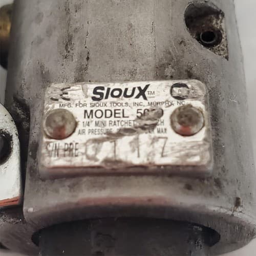 Sioux 5009 1/4" Drive Mini Pneumatic Air Impact Ratchet Wrench AM79 - Thumbnail 4