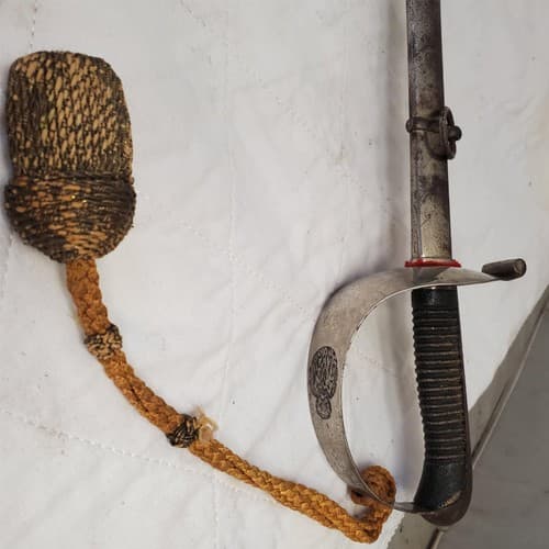 Vintage Antique Ornate Engraved Saber Sword - Thumbnail 6