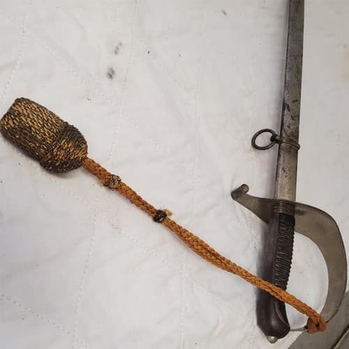 Vintage Antique Ornate Engraved Saber Sword - Thumbnail 5