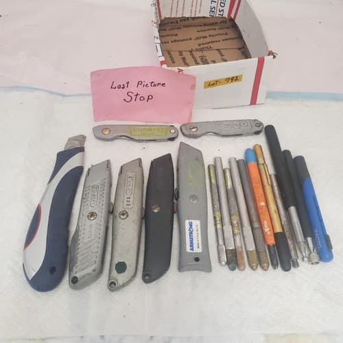 Lot of 18 Stanley Mixed 99E Retractable Utility Knife Box Cutter LOT-792 - Thumbnail 9