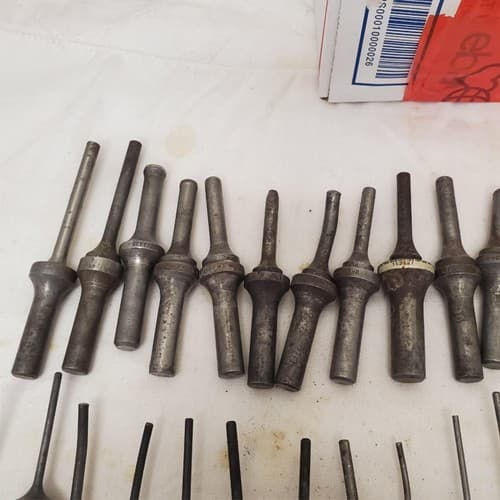 Lot of Rivet Gun Snaps Bit Knock Out Punch Set LOT-109 - Thumbnail 4