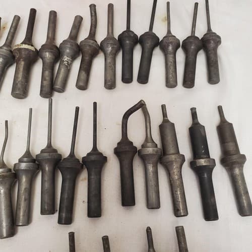 Lot of Rivet Gun Snaps Bit Knock Out Punch Set LOT-109 - Thumbnail 6