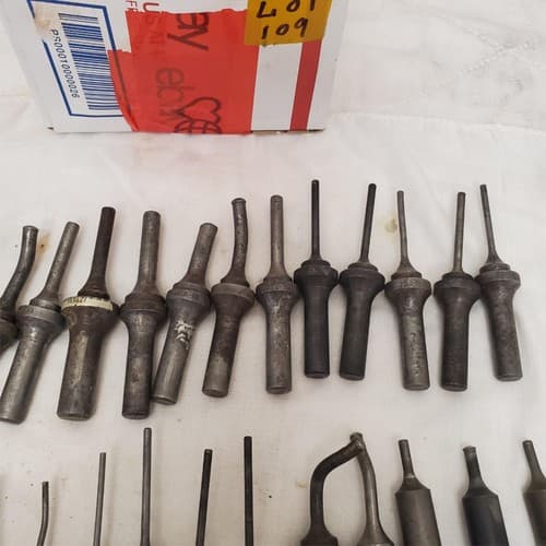 Lot of Rivet Gun Snaps Bit Knock Out Punch Set LOT-109 - Thumbnail 5