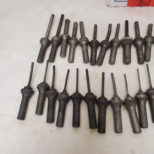 Lot of Rivet Gun Snaps Bit Knock Out Punch Set LOT-109 - Thumbnail 8