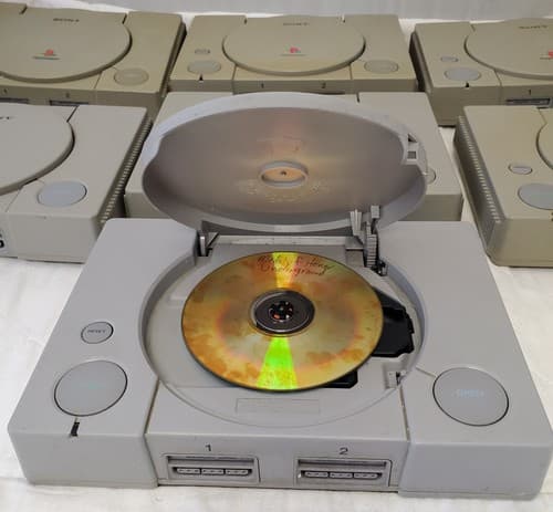 Lot of 7 Sony Play Station 1 Consoles For Parts #3 - Thumbnail 4