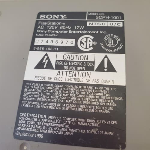 Lot of 7 Sony Play Station 1 Consoles For Parts #3 - Thumbnail 7