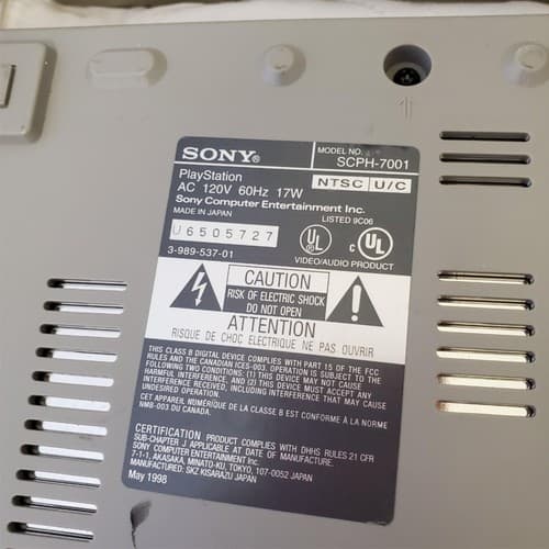 Lot of 7 Sony Play Station 1 Consoles For Parts #3 - Thumbnail 8