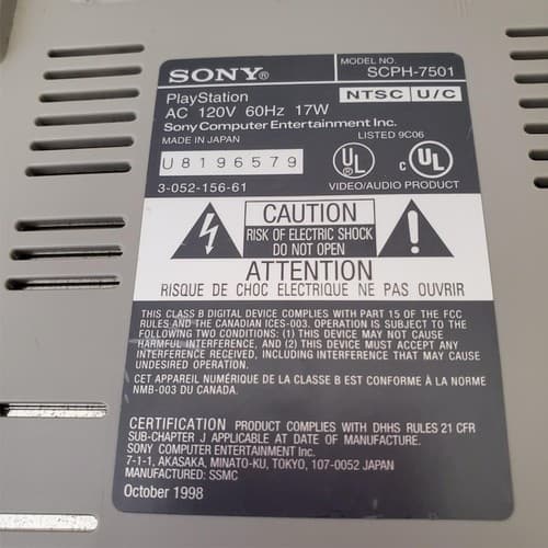 Lot of 7 Sony Play Station 1 Consoles For Parts #3 - Thumbnail 12