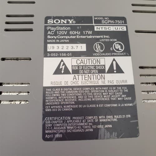 Lot of 7 Sony Play Station 1 Consoles For Parts #3 - Thumbnail 13