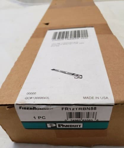Panduit FR12TRBN58 Quicklock 12" Support Bracket Fiberrunner Raceway System - Thumbnail 5