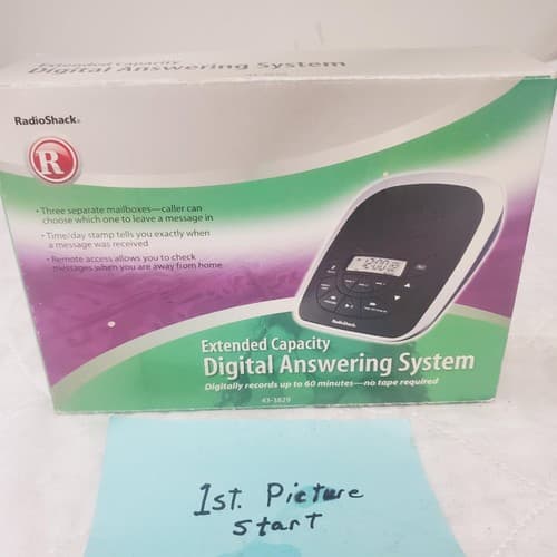Radio Shack Digital Phone Answering Decivce Extended Memory CAT No.430-3829 - Thumbnail 2