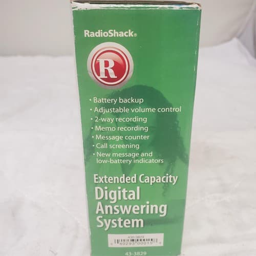 Radio Shack Digital Phone Answering Decivce Extended Memory CAT No.430-3829 - Thumbnail 3