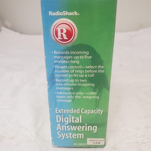 Radio Shack Digital Phone Answering Decivce Extended Memory CAT No.430-3829 - Thumbnail 6