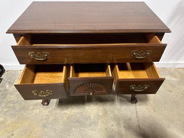 Ethan Allen Georgian Court Cherry Low Boy Dresser - Thumbnail 3
