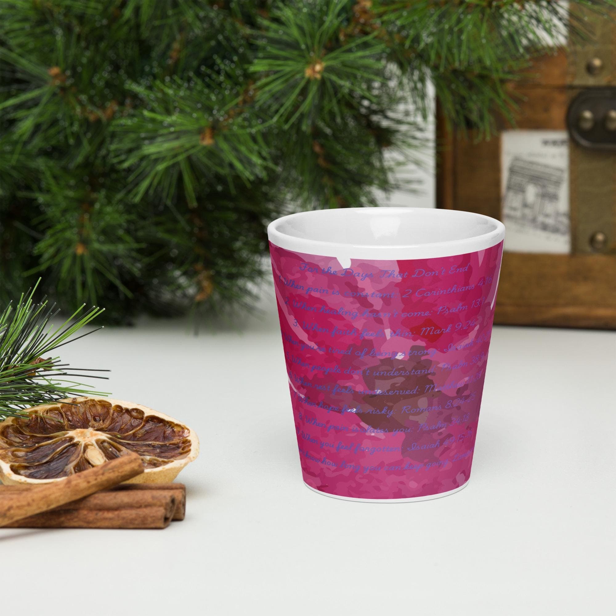 For the Days Thst Don’t End Ceramic Scripture Mug: 12 oz Coffee, Tea Mug - Thumbnail 3