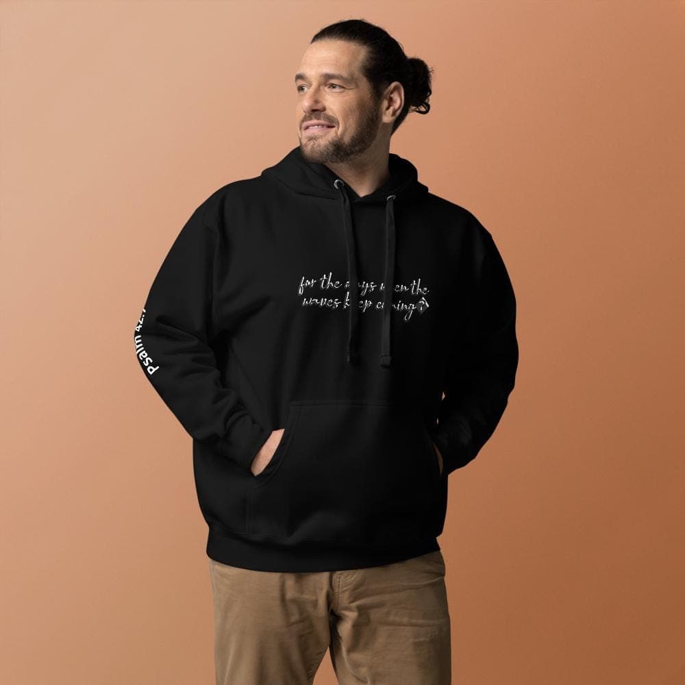 For the Days When the Storms Keep Coming Unisex Cotton-Blend Hoodie – Comfort Fit, Front Pouch - Thumbnail 6