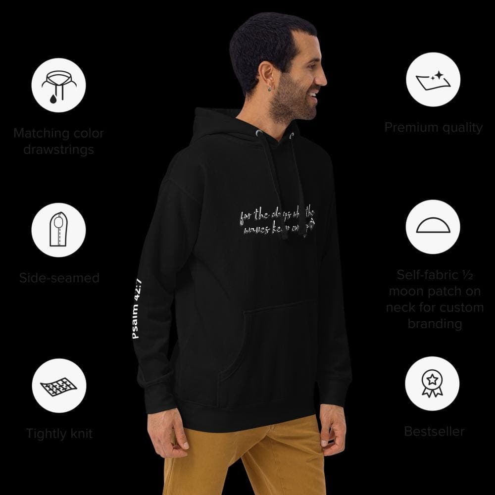 For the Days When the Storms Keep Coming Unisex Cotton-Blend Hoodie – Comfort Fit, Front Pouch - Thumbnail 10