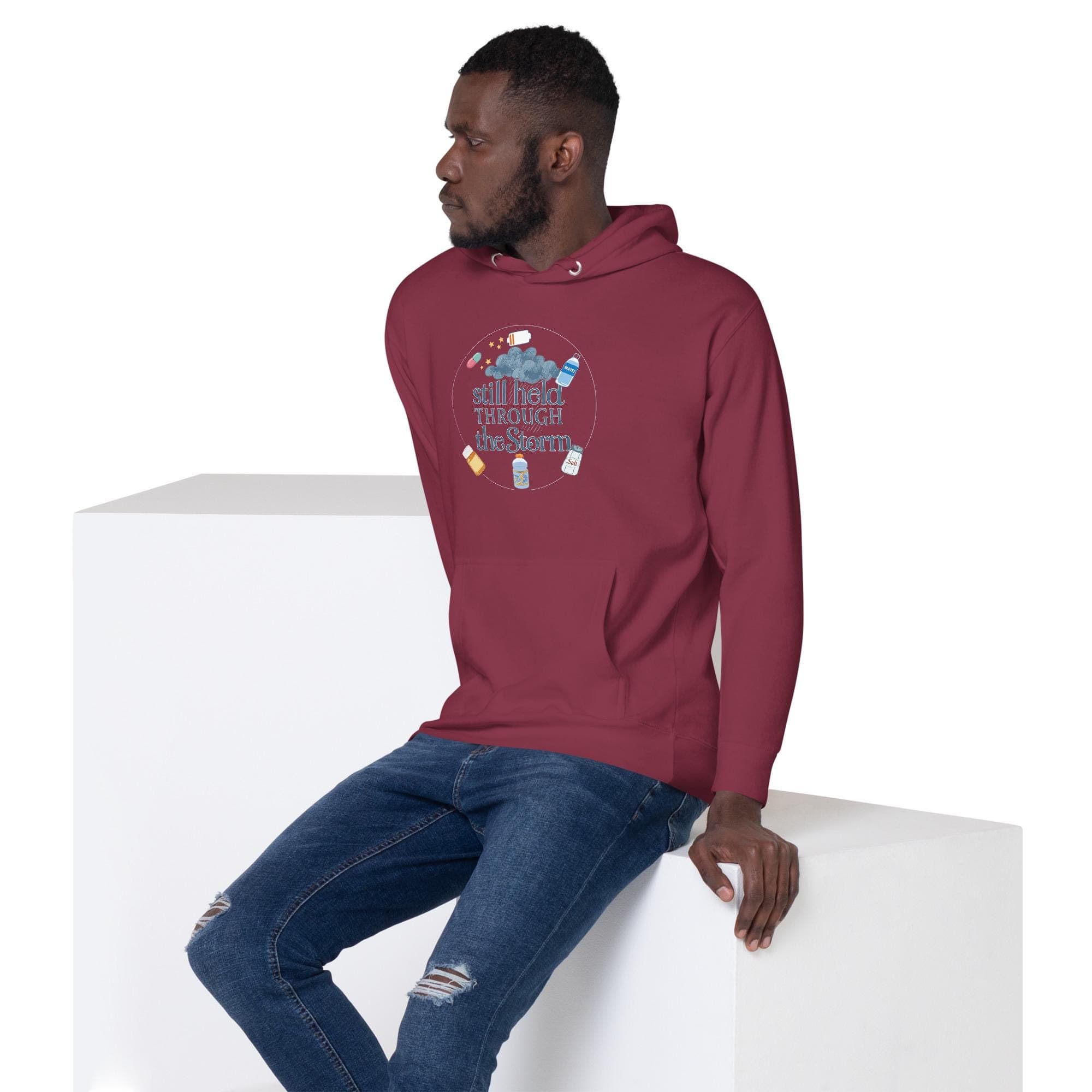 Still Held Through Storm Unisex Hoodie – Encouraging Faith Apparel - Thumbnail 9