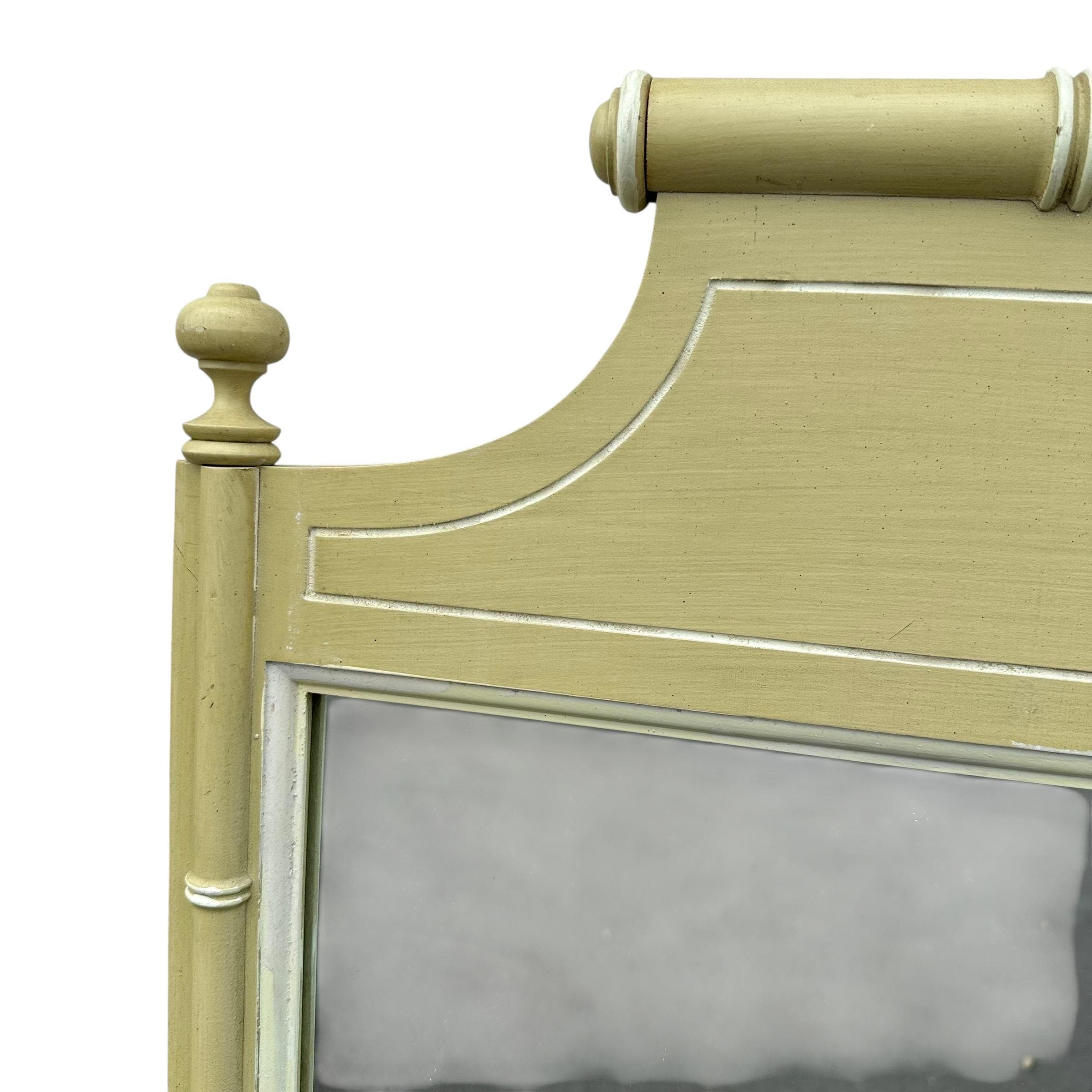 Henry Link Bali Hai Mirror 41x27 LOCAL PICKUP Vintage Green Faux Bamboo Coastal Hollywood Regency - Thumbnail 4