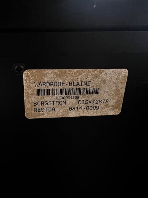 RH Restoration Hardware Black Blaine 11 Drawer Dresser MB244-3 - Thumbnail 7