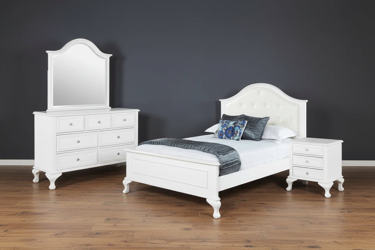 Picket House White Jenna Full Panel 4PC Bedroom Set FFE-1145 - Image 1
