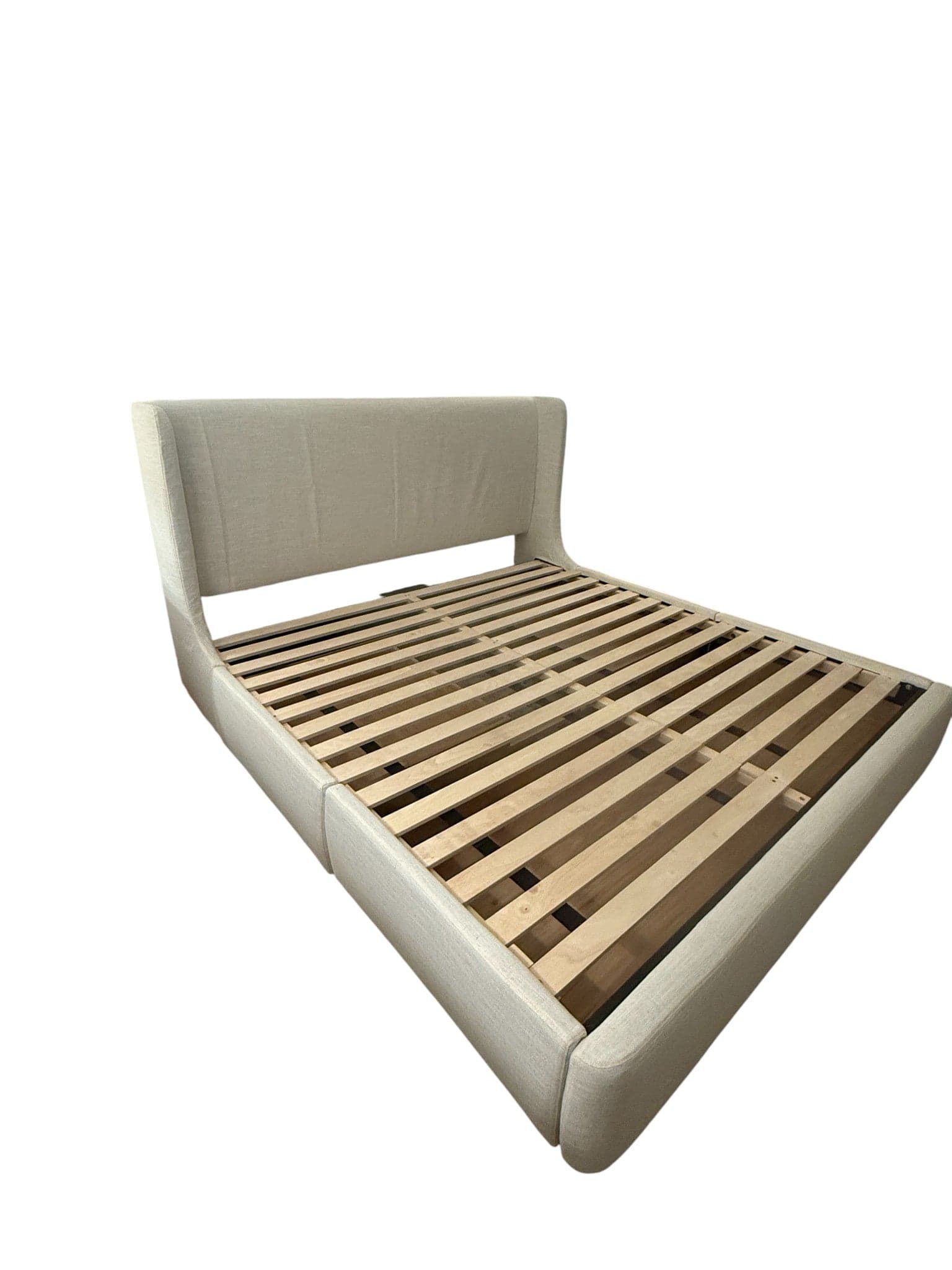 Castlery Dalton Storage King Size Bed Beach Linen FFE-1146 - Thumbnail 3