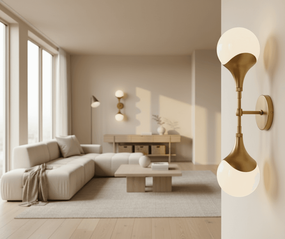 Pair (2) Arteriors Home Brass Augustus Sconces FFW-1274 - Thumbnail 2