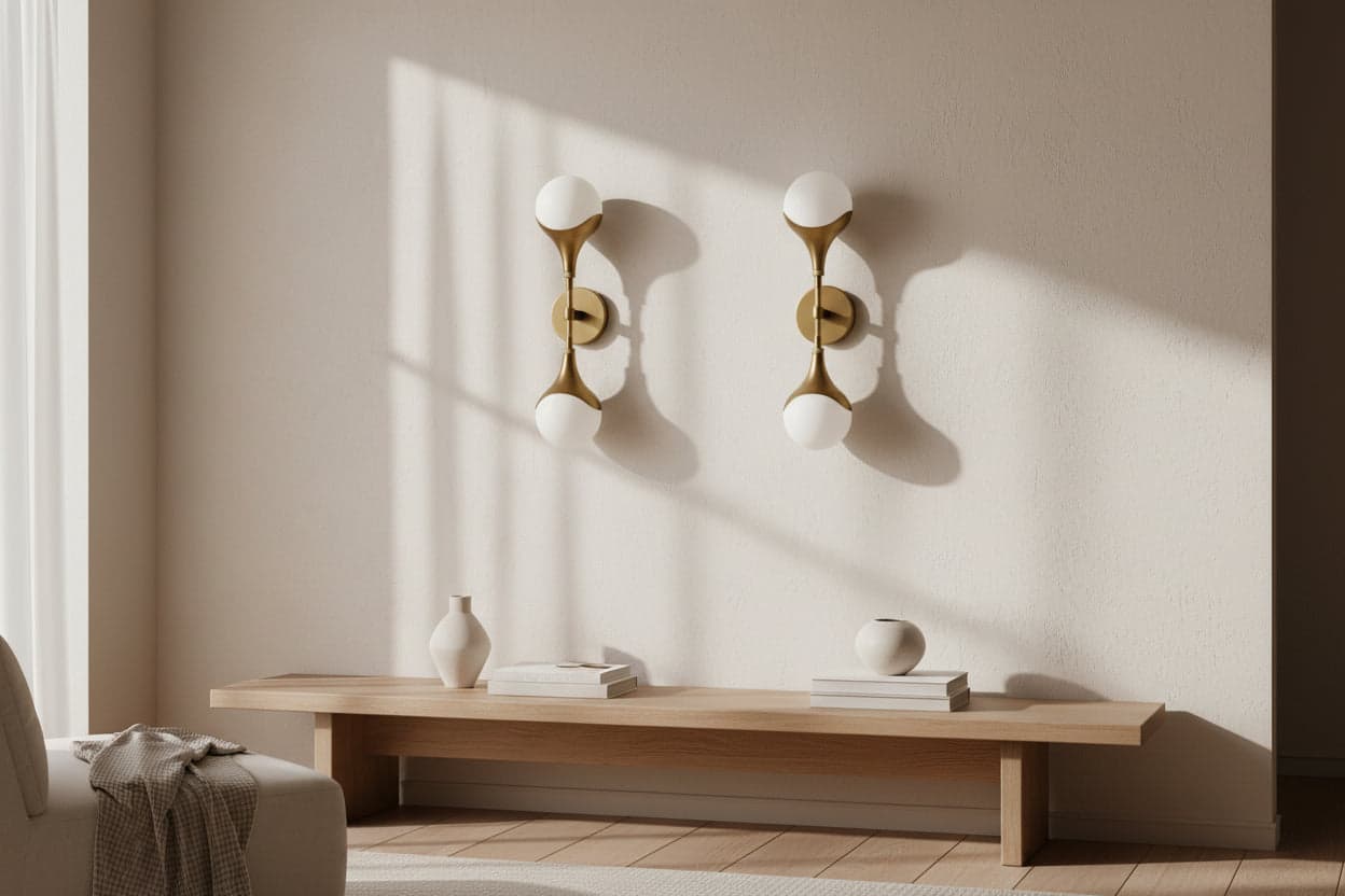 Pair (2) Arteriors Home Brass Augustus Sconces FFW-1274 - Thumbnail 3