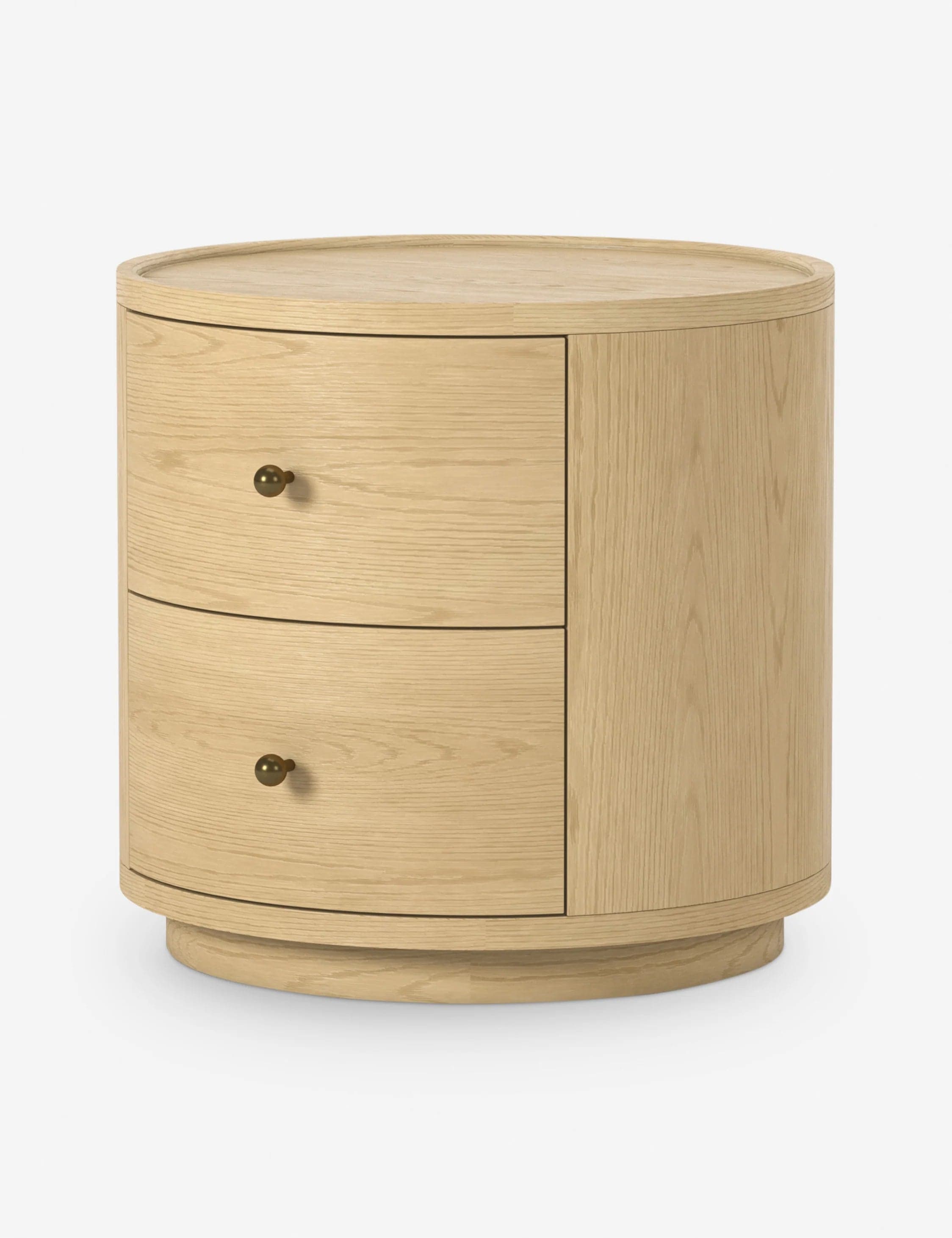 Lulu & Georgia Newport Oak Side Table by Button Atelier x Co. House Designs (2 Avail) FFE-1249 - Thumbnail 3