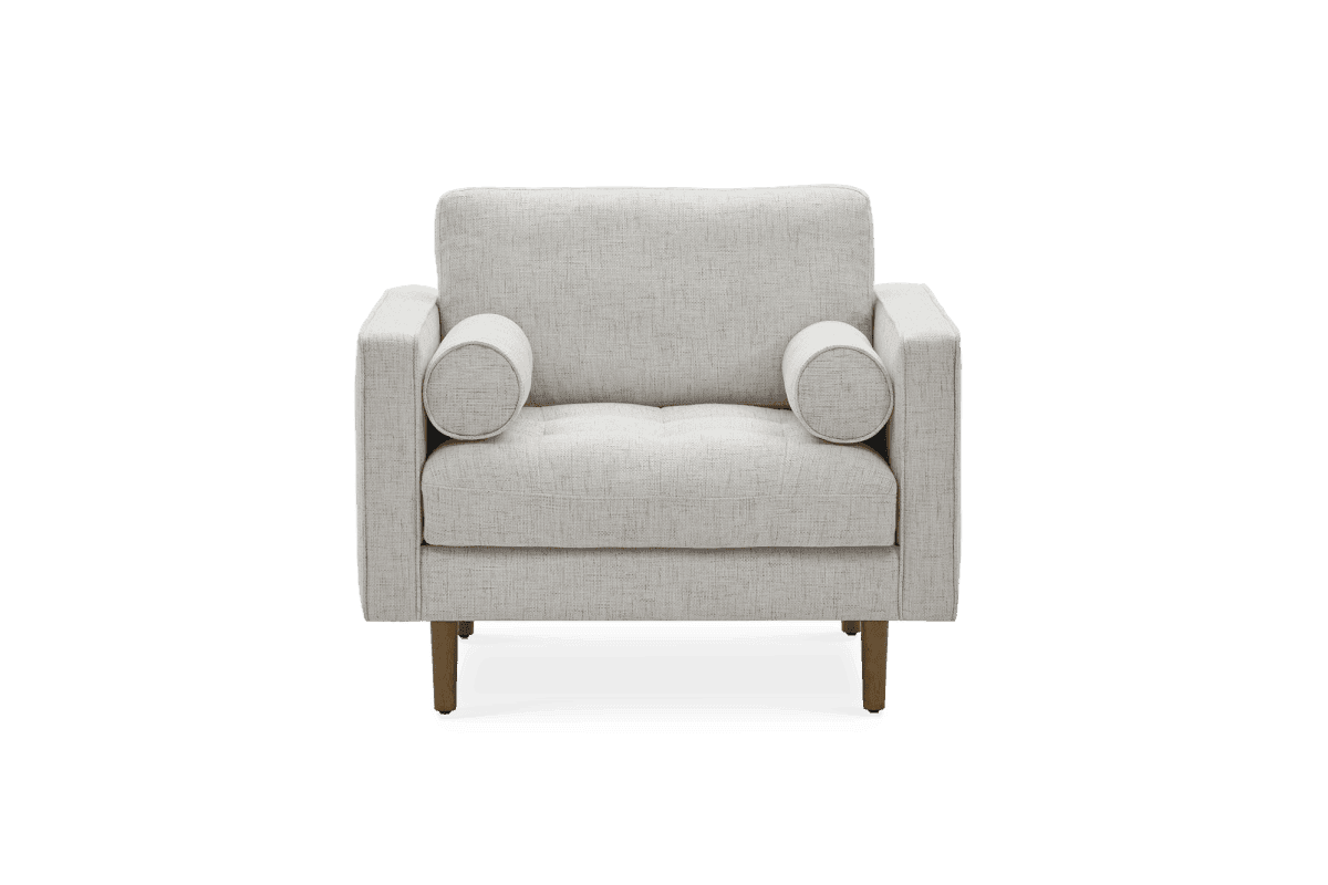 Castelry Madison Tufted Armchair Bisque Off White Upholstered FFE-1276 - Thumbnail 2