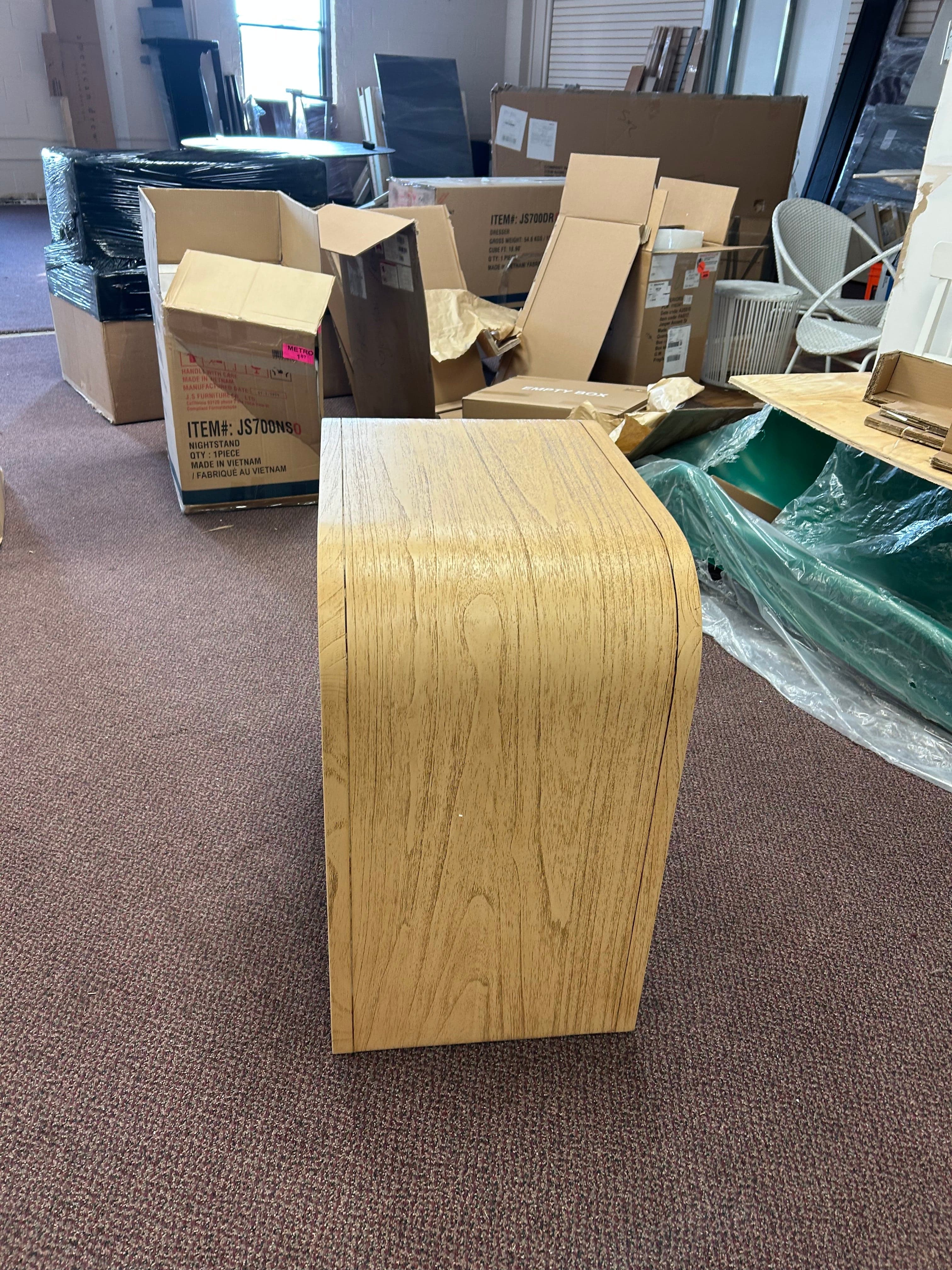 Castlery Crescent Burlwood 2-Drawer Nightstand FFE-1153 - Thumbnail 4