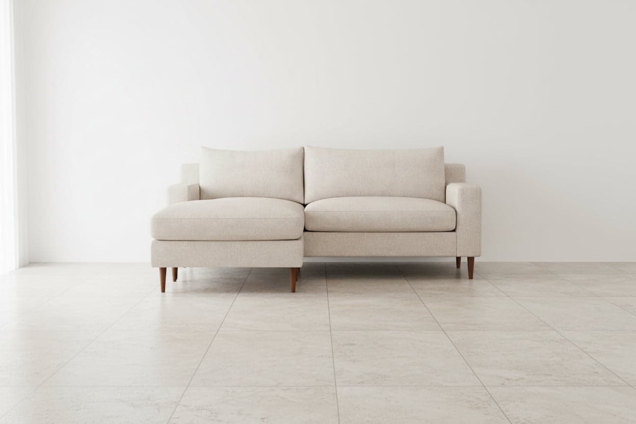 Sloan 2 Seat Reversible Beige Chaise Sectional FFE-1298 - Thumbnail 2