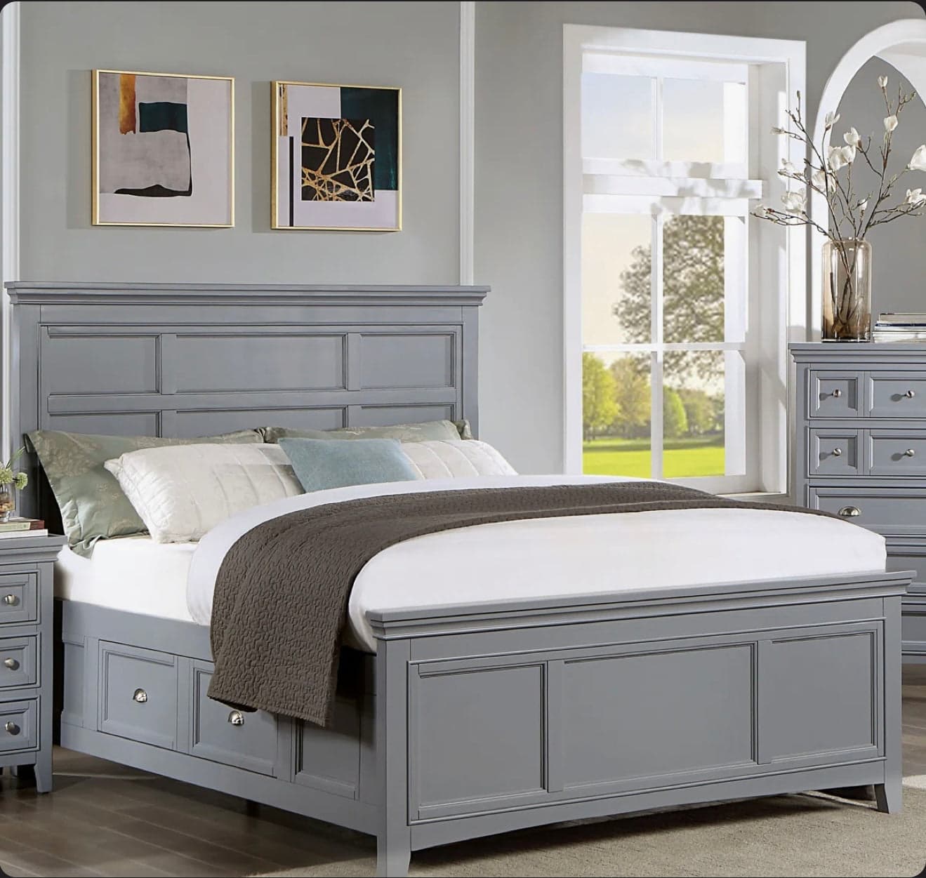 Wade Logan Bruun Full Gray Storage Bed FFE-1311 - Image 1