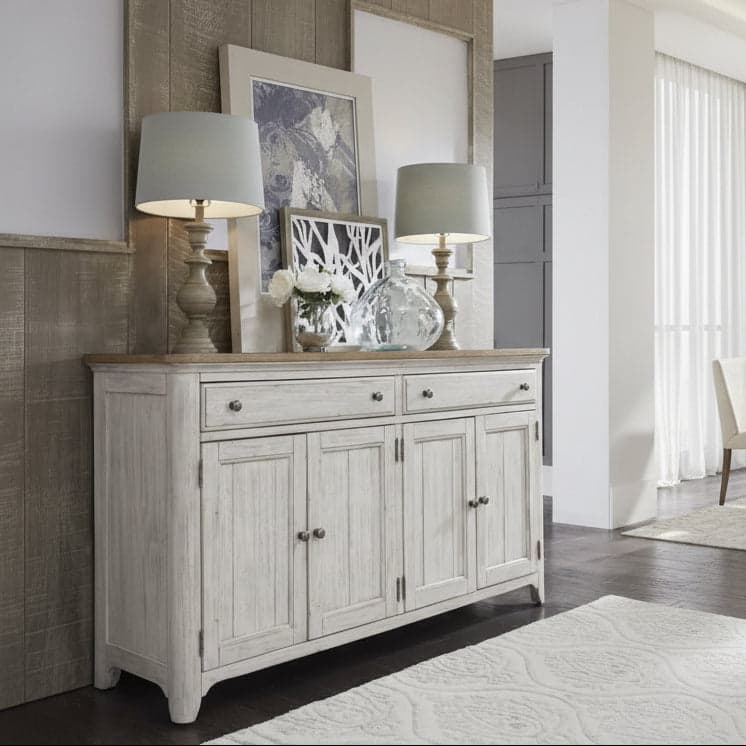 Bison Commerce Farmhouse Reimagined Off White Server Buffet FFW-1313 - Image 1