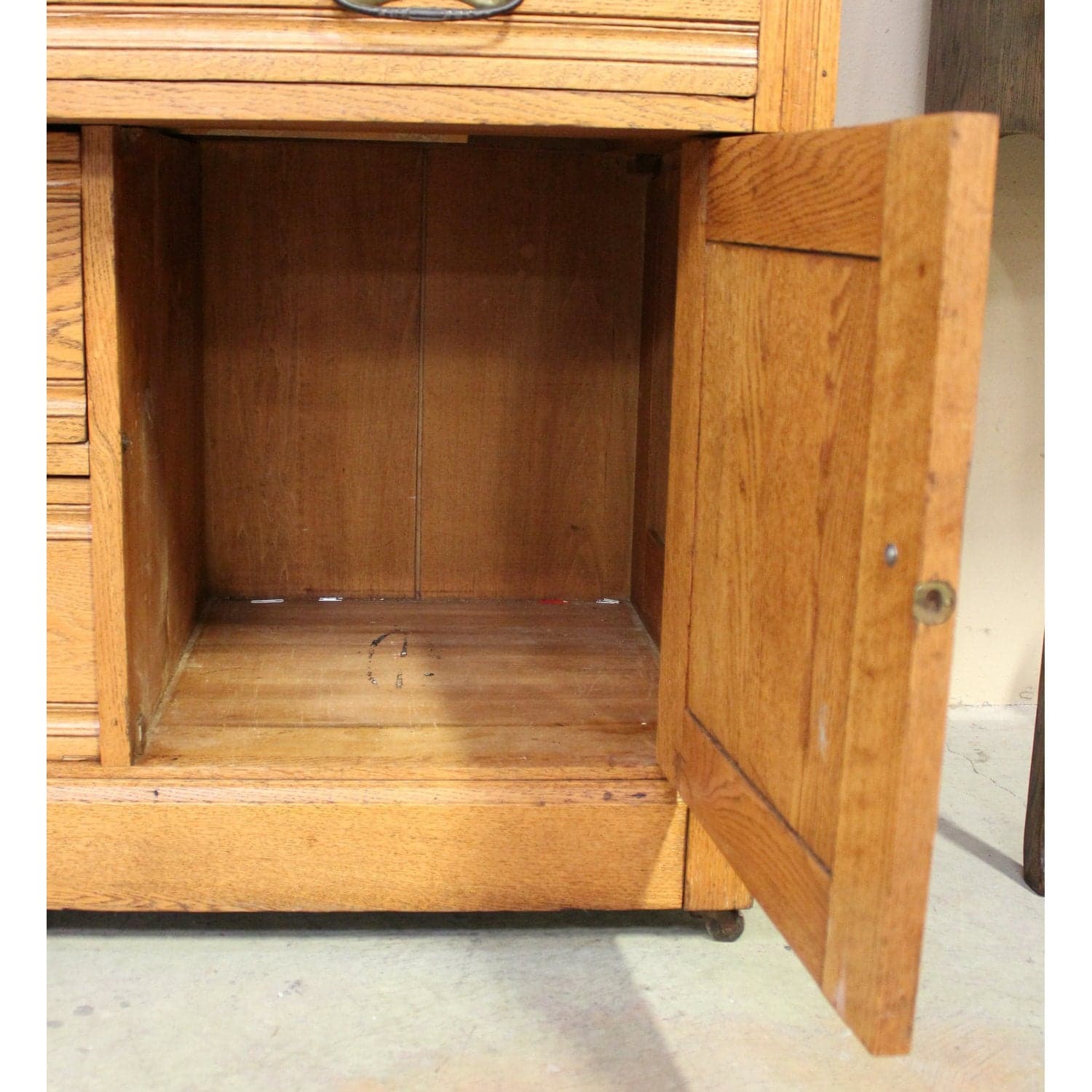 Vintage Oak Rolltop Desk - Thumbnail 3