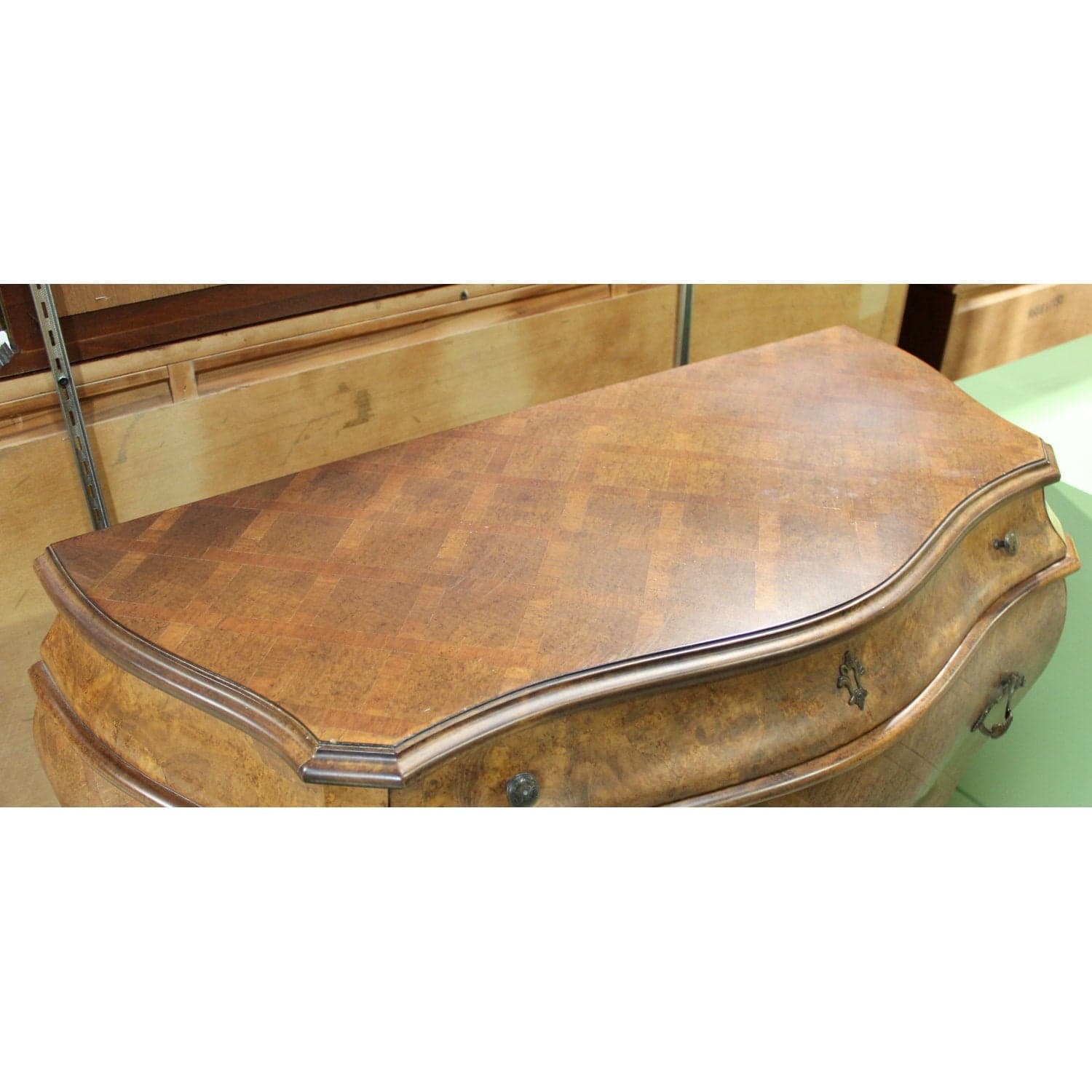 Ethan Allen Bombe Chest - Brown - Thumbnail 5