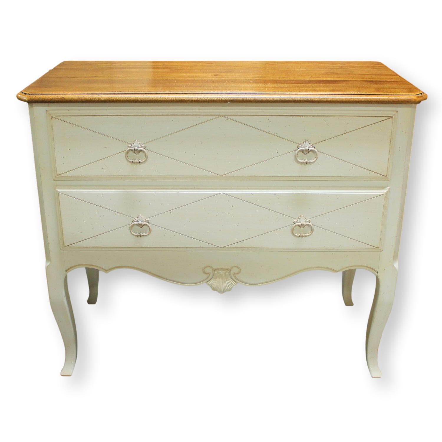 Ethan Allen 2 Drawer Chest - Two-Tone - Image 1