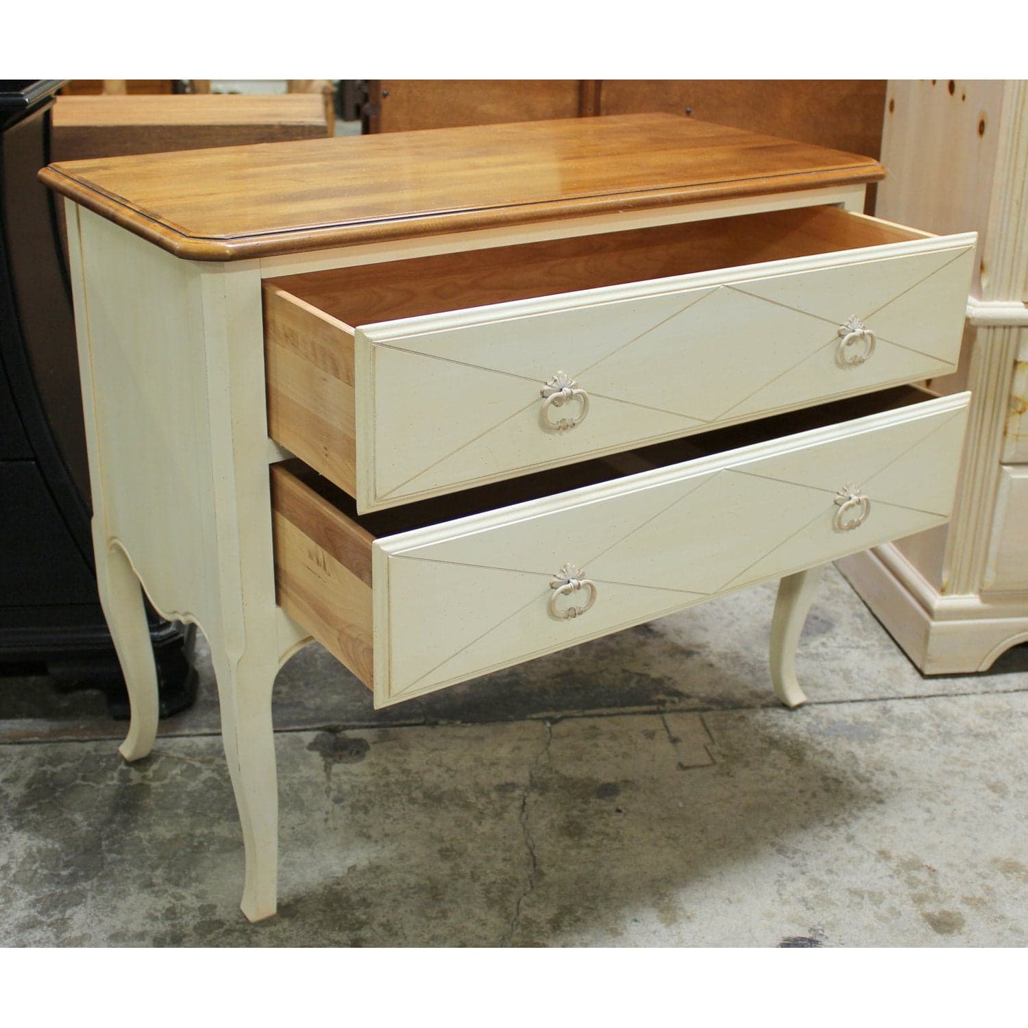 Ethan Allen 2 Drawer Chest - Two-Tone - Thumbnail 2
